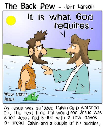 Jesus Is Baptized The Back Pew