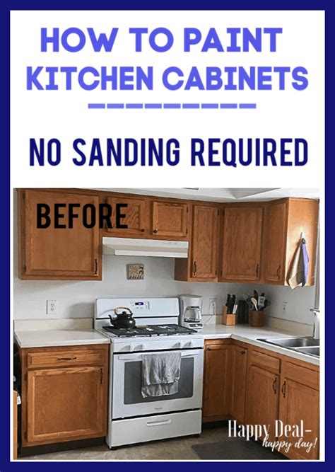 If you prep with the right products, you can save yourself the hassle with these tips! How To Paint Kitchen Cabinets Without Sanding (With images ...