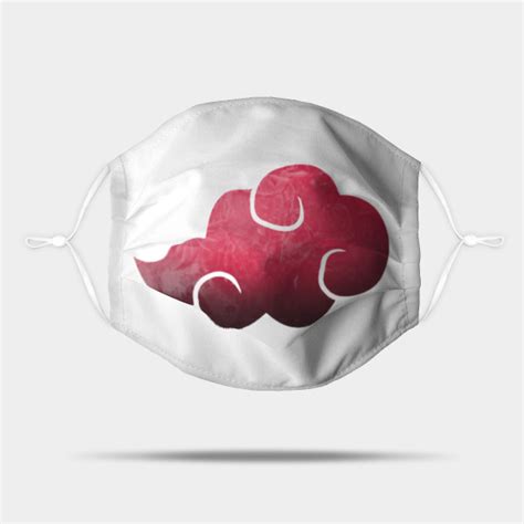 Akatsuki Face Masks Red Cloud Akatsuki Cloud Flat Mask Tp3110
