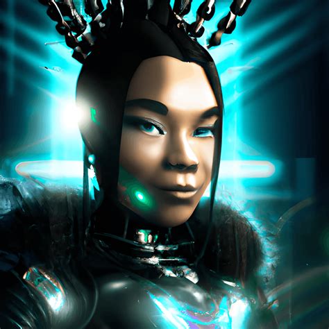 Queen Cyberpunk Digital Painting · Creative Fabrica