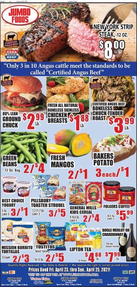 Jumbo Foods 3 Day Grocery Sale Enid Buzz