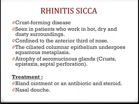Ppt Acute And Chronic Rhinitis Powerpoint Presentation Free Download