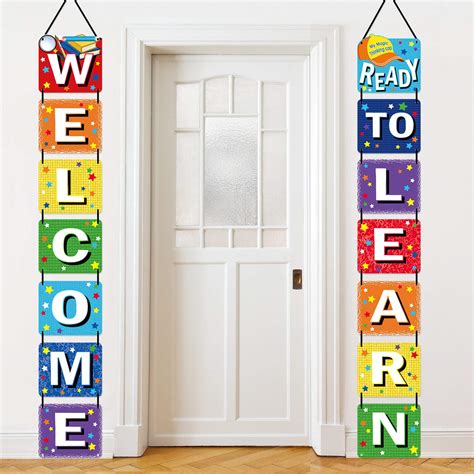 Back To School Banner Welcome Banner For First Day Of School Welcome
