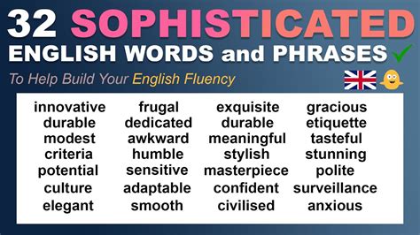 32 Sophisticated English Words And Phrases To Help You Build Your