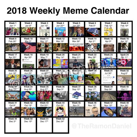2020 Calendar Meme Reddit