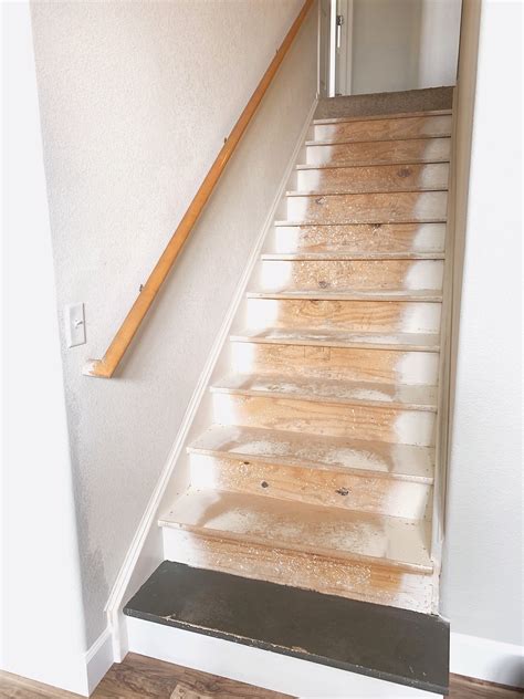Diy Painted Particle Board Stair Makeover Dynamically Essential