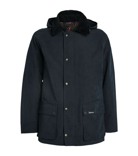 Mens Barbour Navy Hooded Ashby Jacket Harrods Uk