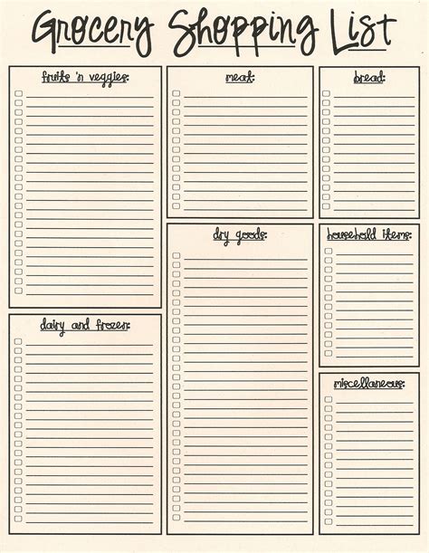 The printable grocery list, shopping list, and grocery checklist templates shown above are all included in the workbook, on different worksheets. InfoProductsNow - Find Great Items at Huge Discounts - All ...