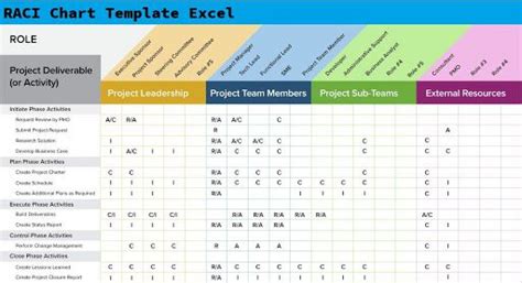 Roles And Responsibility Fillable Template Matrix