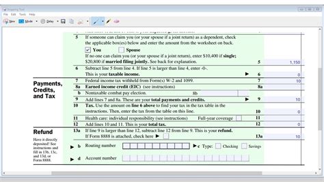 How To Prepare 2017 Federal Income Tax Return Form 1040ez When You Are