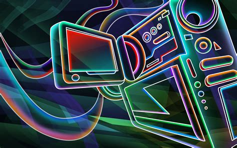 3d Neon Wallpaper Wallpapersafari