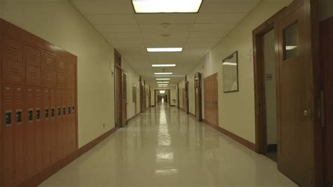 Empty High School Hallway Stock Footage Video 10403939 Shutterstock