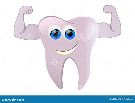 Strong Tooth Stock Vector Illustration Of Bite Cartoon 38724607