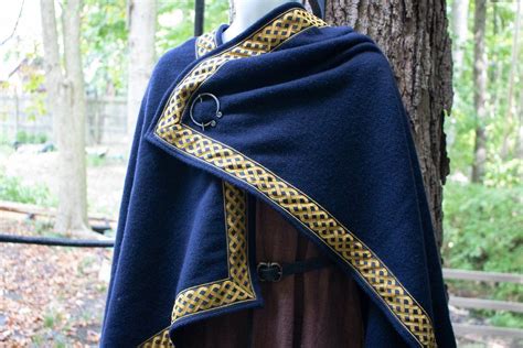 Viking Cloak Heavy Wool W Trim Narnia Medieval Cloak Medieval