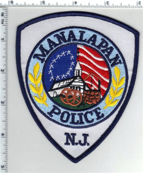 Manalapan Police New Jersey Shoulder Patch From The 1980s Ebay