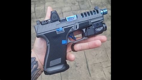 Gen 5 Glock 19 With Firing Squad Firearms Customization Blue Mamba