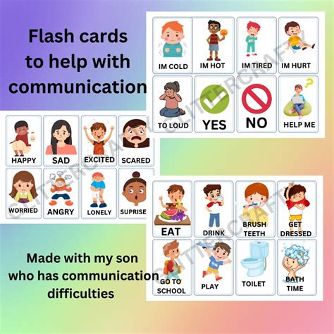 Printable Pecs Cards Autism Communication Communication Etsy