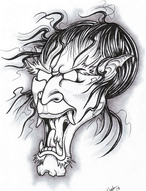Japanese Demon Drawing At Getdrawings Free Download