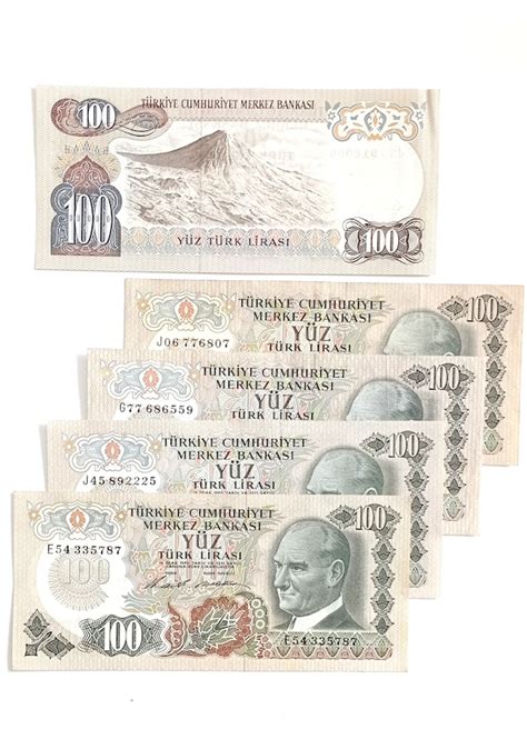 Cumhuriyet İlk Dönemi Emisyon Türk Lirası Eski Kağıt Para