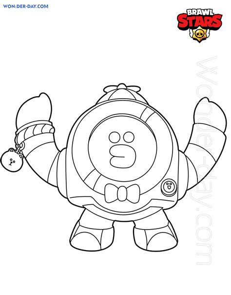 Brawl Stars Edgar Coloring Page