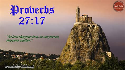 Bible Verse Of The Day Proverbs 2717 Holy Bible
