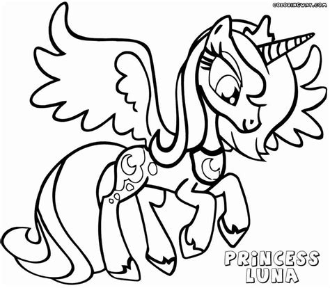 Cheerilee, a pony from the earth. Princess Luna Coloring Pages to Print | Cartoon coloring ...