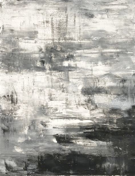 Abstract Painting On Canvas Handmade Acrylic Painting Grey 2