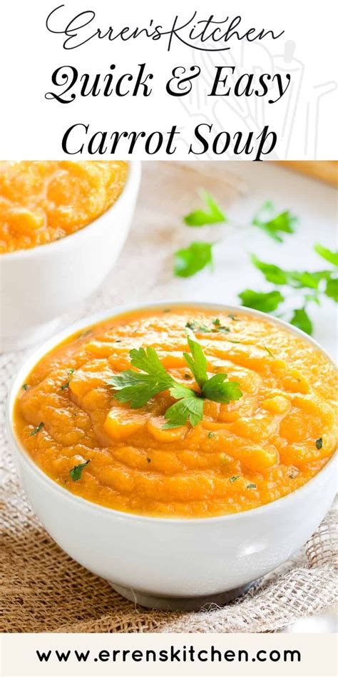 Quick Easy Carrot Soup Recipe Delicious Soup Recipes Delicious