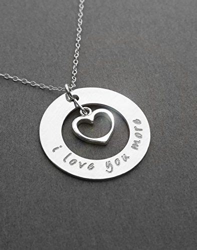 I Love You More Necklace Sterling Silver Necklace T For Her