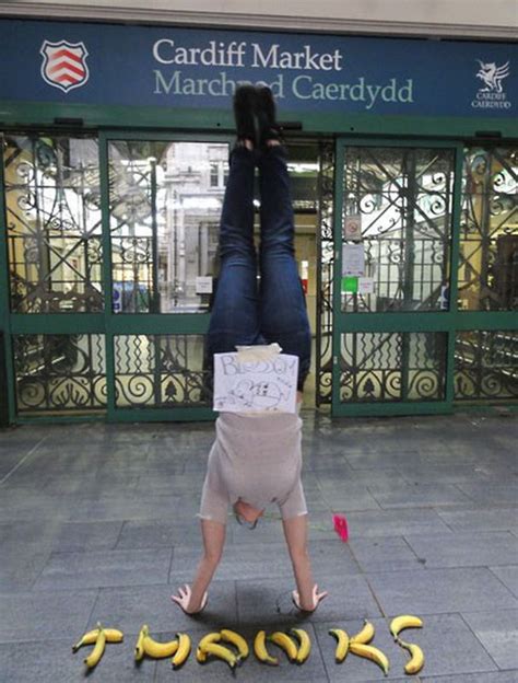 Young Woman Does Handstands For Good Cause Others