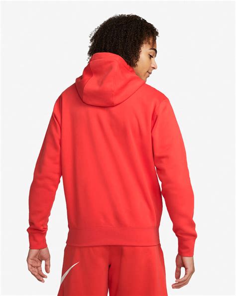 Shop Nike Nsw Club Fleece Pullover Hoodie Bv2654 696 Red Snipes Usa