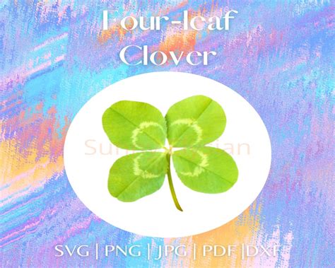 Embellishments Four Leaf Clover Clover Svg For Cricut Digital File