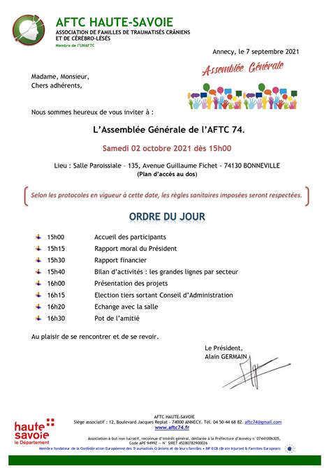 invitation assemblée générale