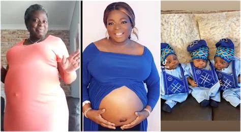 my first time of giving birth nigerian woman gets pregnant at age 54 welcomes triplets in