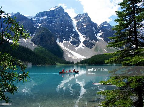 Lake Moraine Canadian Rockies High Res Stock Photo Getty Images