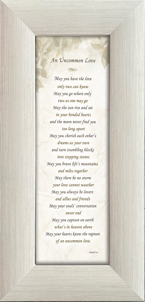 Uncommon Love Wedding Poem By Terah Cox Etsy Uk