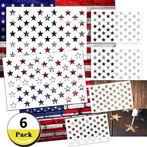 Buy Star Stencil 50 Stars American Stencils For Painting On Wood