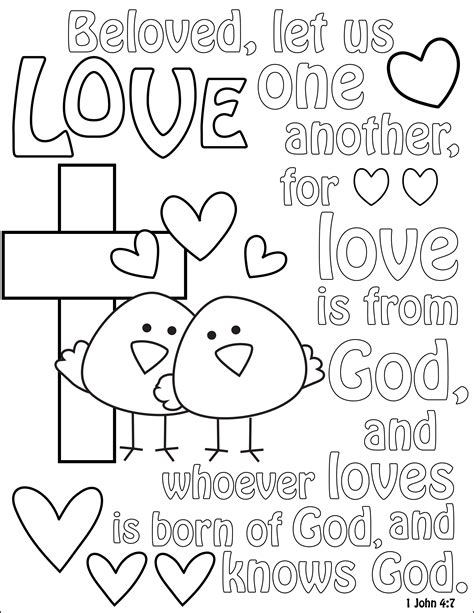 5 Best Images Of Gods Love Coloring Pages Printable God Love