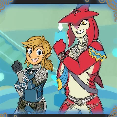Link And Sidon By Mewtwo365 On Deviantart