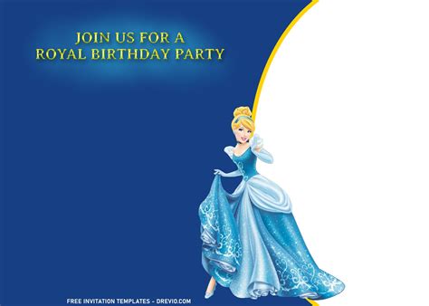 11 Adorable Princess Cinderella Birthday Invitation Templates