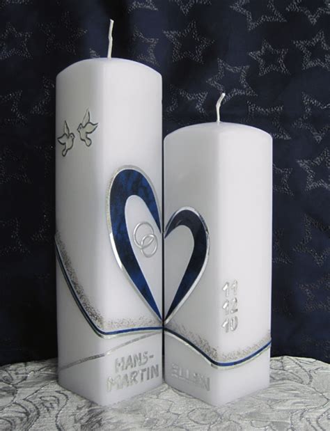 Wunderschöne Hochzeitskerzen, handverziert, individuell