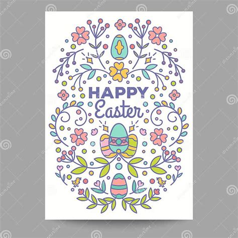 Happy Easter Card Design Stock Vector Illustration Of Bunny 86574666