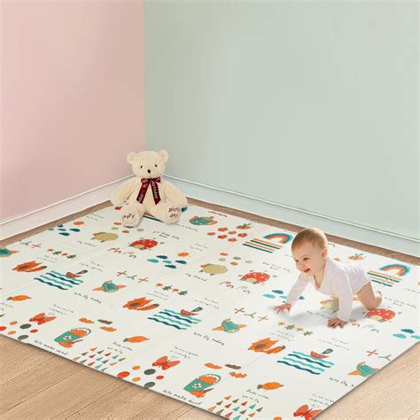 Foldable Baby Play Mat Crawling Mat Waterproof Floor Mat Creeping