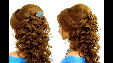 Romantic Wedding Hairstyle For Long Hair Tutorial Youtube