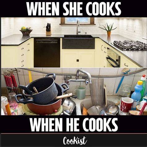Food And Thought Men Vs Women Kitchen Cabinets Kitchen Appliances Cooking Best Home Decor