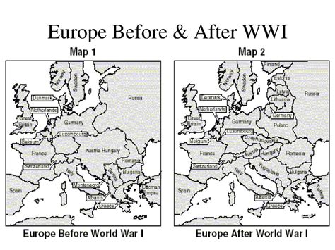 Map Of Europe Before And After Ww Posted By Ethan Cunningham