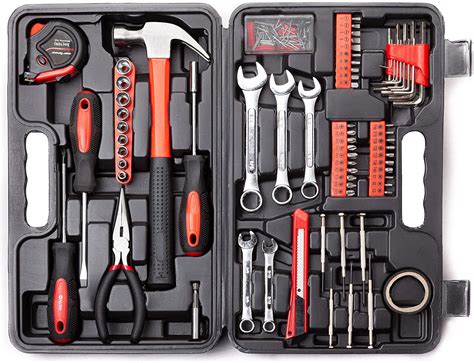 148piece Tool Set General Household Hand Tool Kit With Plastic Toolbox
