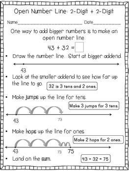 No teams 1 team 2 teams 3 teams 4 teams 5 teams 6 teams 7 teams 8 teams 9 teams 10 teams custom. Open Number Line Strategy Freebie | Line math, Number line ...