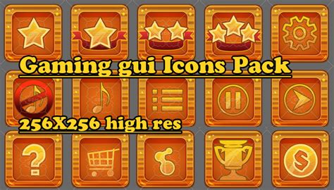 Gaming Gui Icons Pack Gamedev Market