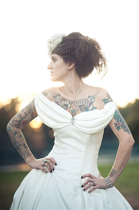 Tattooed Bride Wedding Jewelry Dynamic Tattoos